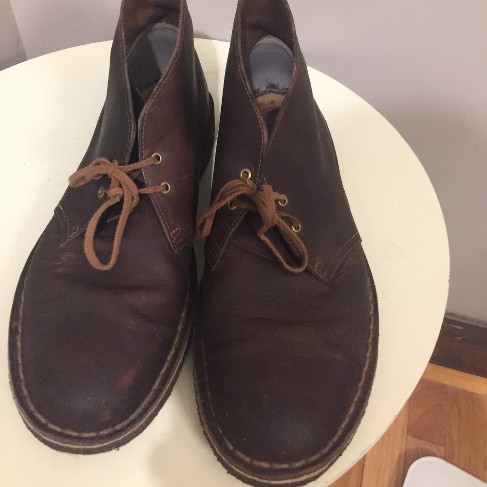 Clark's Original Brown Leather Chukka Boot M Sz 10
